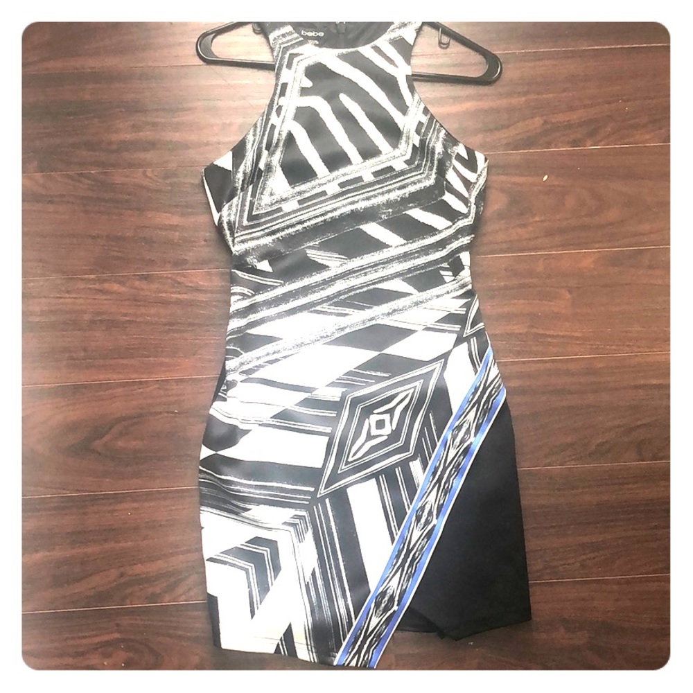 BeBe Zebra/Tribal Print Dress